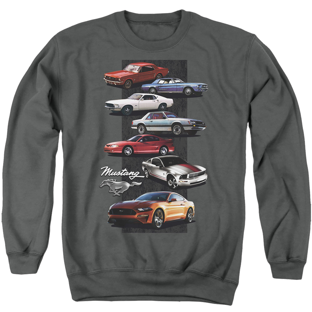 Ford Mustang Stack - Men's Crewneck Sweatshirt Men's Crewneck Sweatshirt Ford