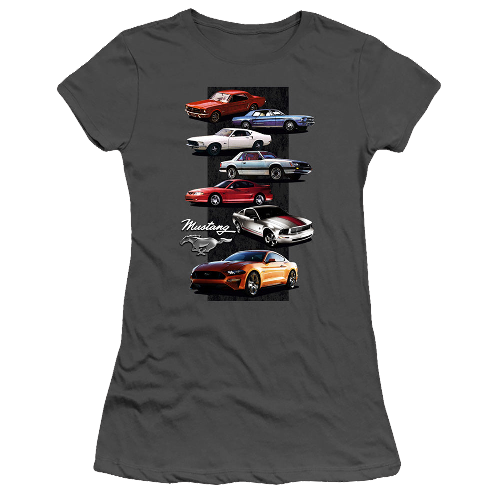 Ford Mustang Stack - Juniors T-Shirt Juniors T-Shirt Ford