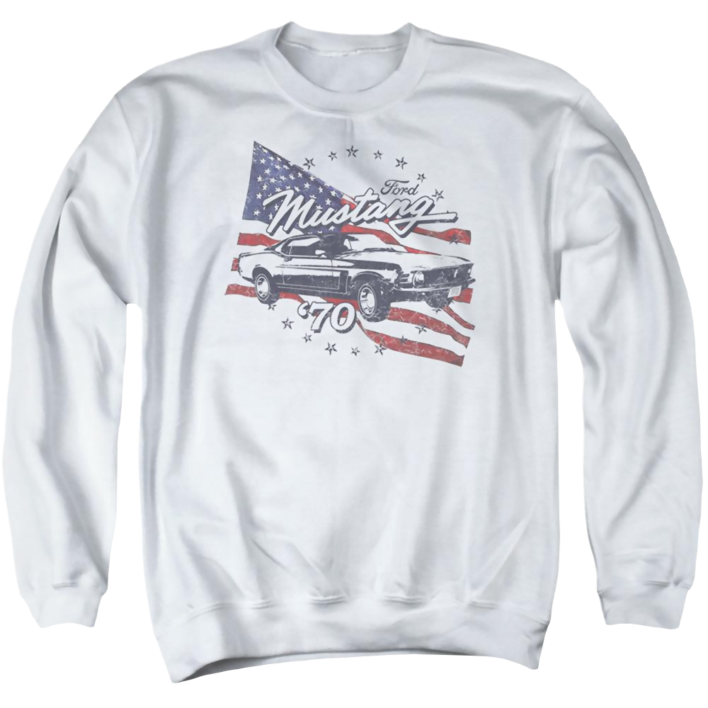 Ford 70 Mustang - Men's Crewneck Sweatshirt Men's Crewneck Sweatshirt Ford