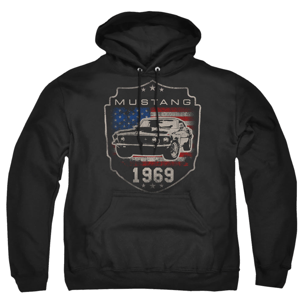 Ford Mustang 1969 Flag - Pullover Hoodie Pullover Hoodie Ford