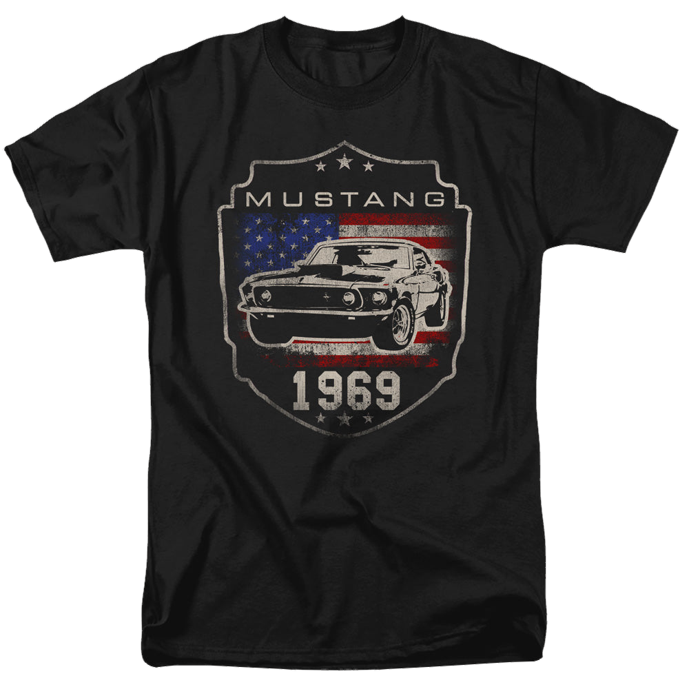Ford Mustang 1969 Flag - Men's Regular Fit T-Shirt Men's Regular Fit T-Shirt Ford