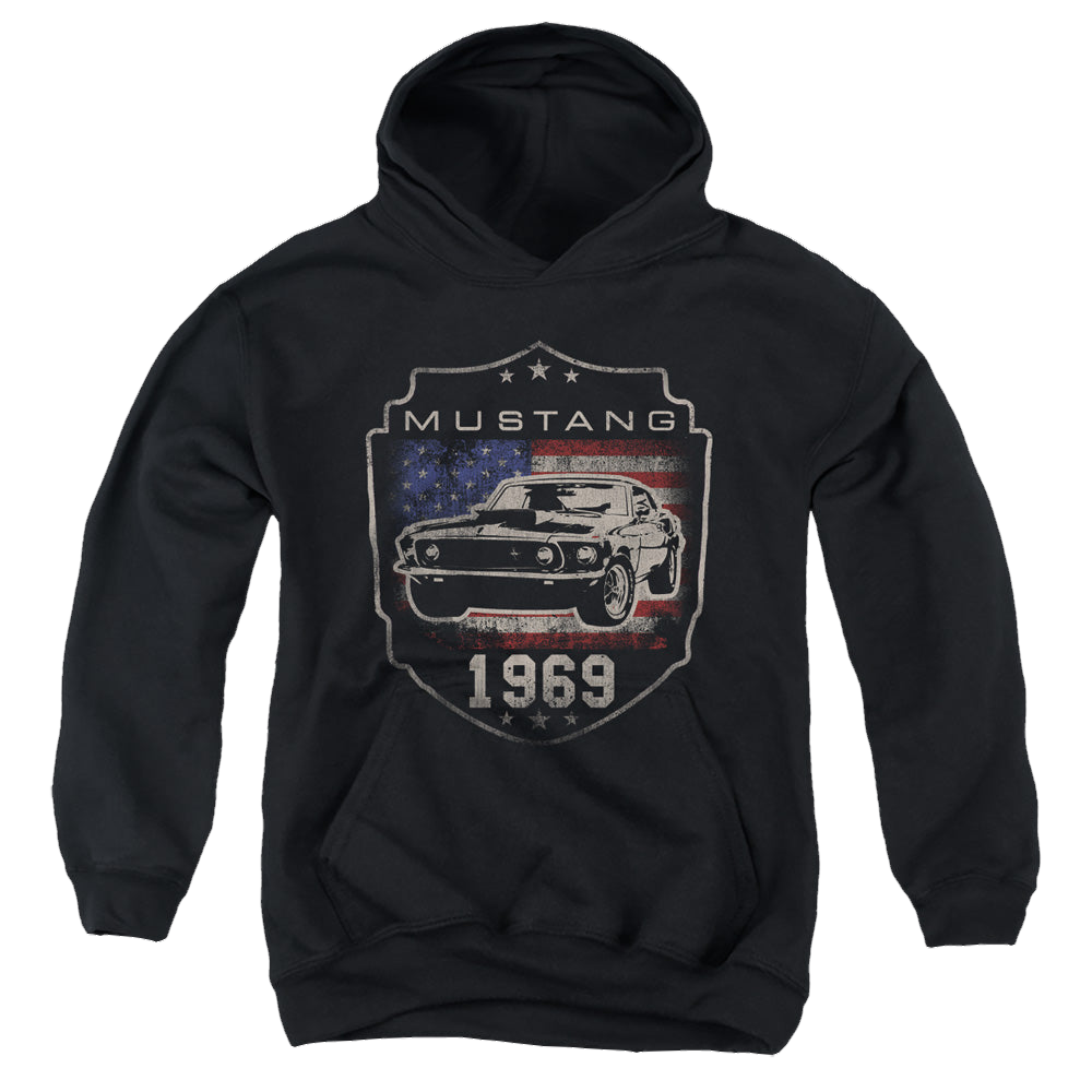 Ford Mustang 1969 Flag - Youth Hoodie Youth Hoodie (Ages 8-12) Ford