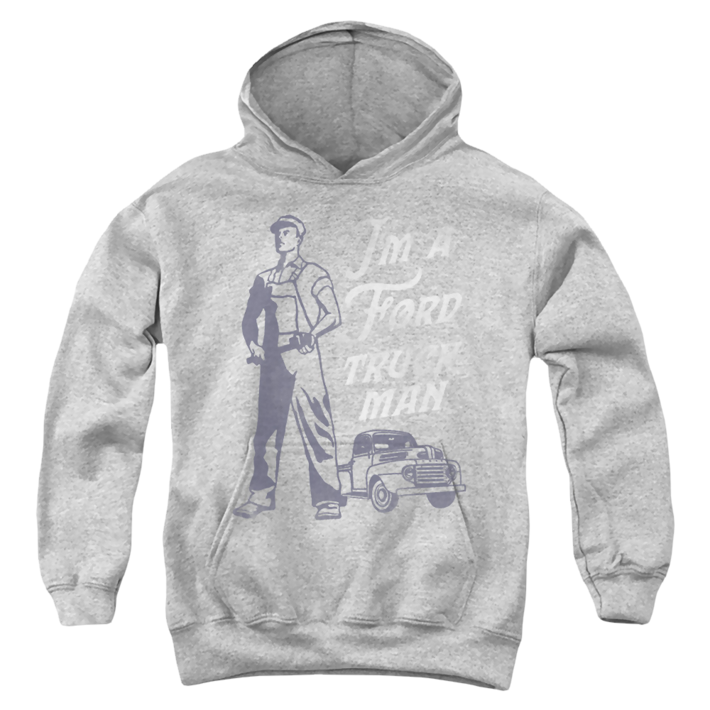 Ford Ford Truck Man Classic - Youth Hoodie Youth Hoodie (Ages 8-12) Ford