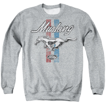 Ford Mustang Stripes - Men's Crewneck Sweatshirt Men's Crewneck Sweatshirt Ford