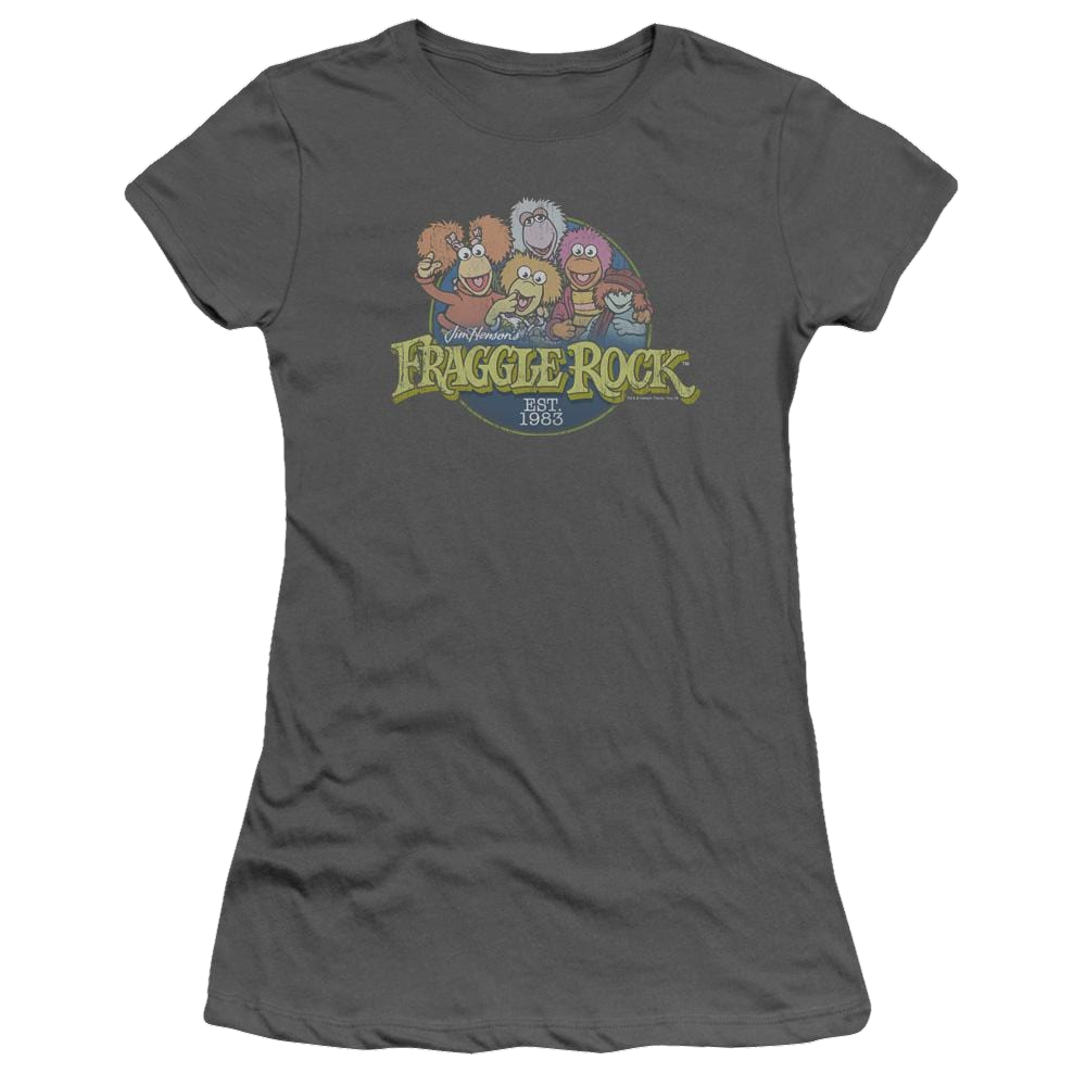 Fraggle Rock Circle Logo - Juniors T-Shirt Juniors T-Shirt Fraggle Rock