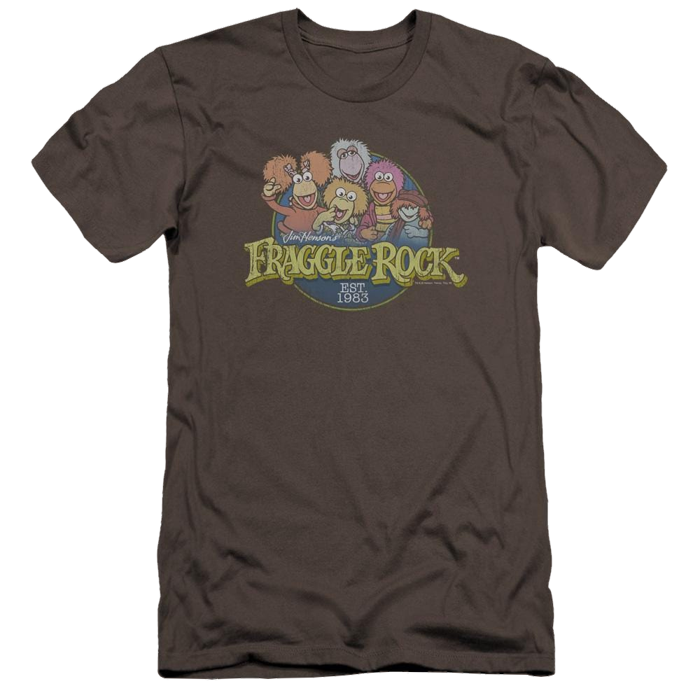 Fraggle Rock Circle Logo - Men's Premium Slim Fit T-Shirt Men's Premium Slim Fit T-Shirt Fraggle Rock