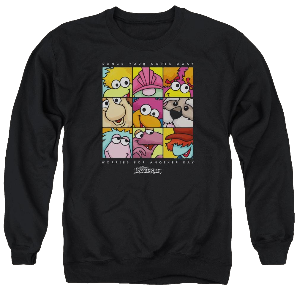 Fraggle Rock Squared - Men's Crewneck Sweatshirt Men's Crewneck Sweatshirt Fraggle Rock