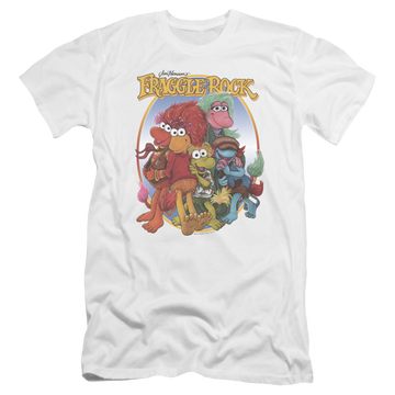 Fraggle Rock Group Hug - Men's Premium Slim Fit T-Shirt Men's Premium Slim Fit T-Shirt Fraggle Rock