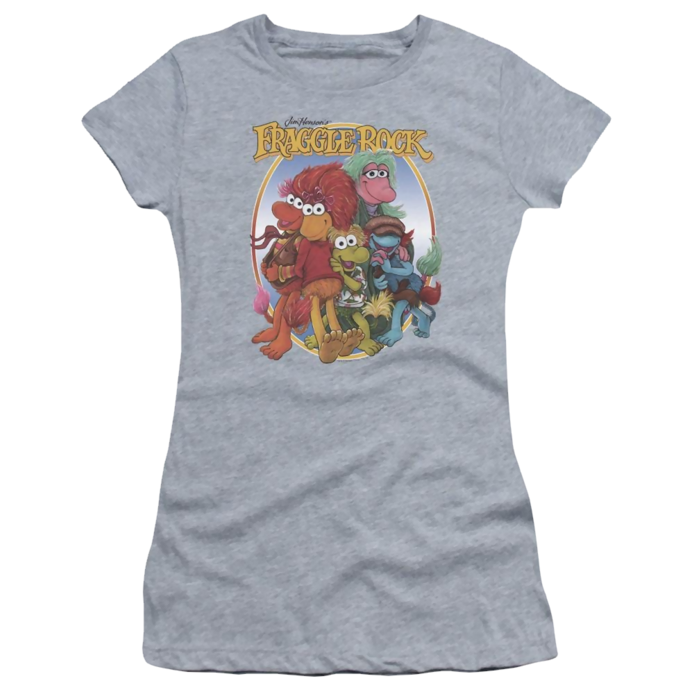 Fraggle Rock Group Hug - Juniors T-Shirt Juniors T-Shirt Fraggle Rock