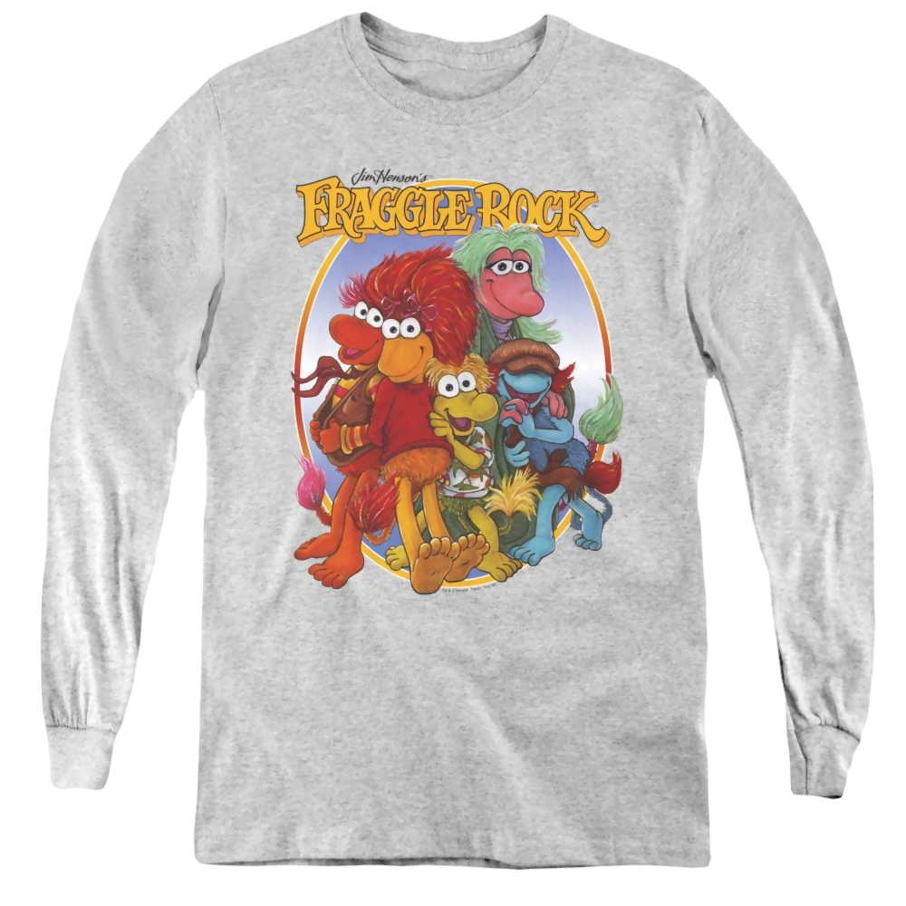 Fraggle Rock Group Hug - Youth Long Sleeve T-Shirt Youth Long Sleeve T-Shirt Fraggle Rock