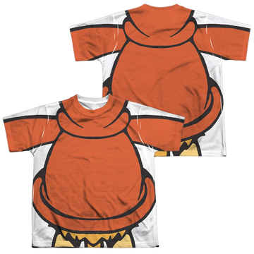 Fraggle Rock Red Uniform youth all-over print t-shirt for ages 8 to 12