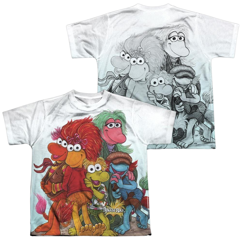 Fraggle Rock Group Shot - Youth All-Over Print T-Shirt (Ages 8-12) Youth All-Over Print T-Shirt (Ages 8-12) Fraggle Rock