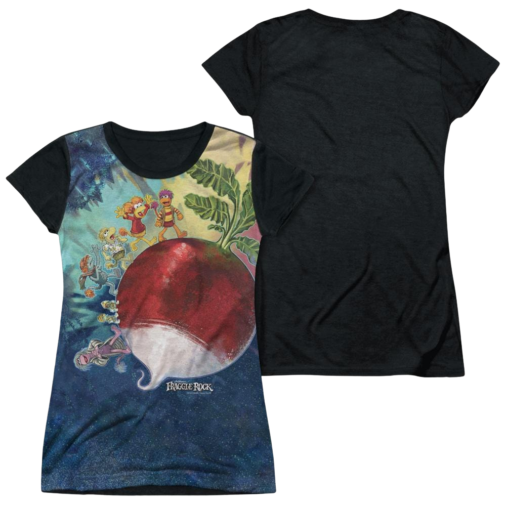 Fraggle Rock Giant Radish - Juniors Black Back T-Shirt Juniors Black Back T-Shirt Fraggle Rock