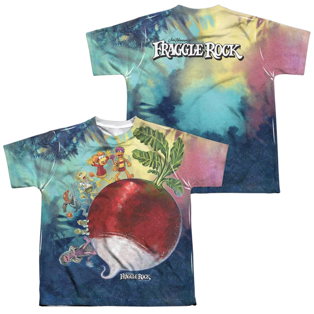 Fraggle Rock Giant Radish - Youth All-Over Print T-Shirt (Ages 8-12) Youth All-Over Print T-Shirt (Ages 8-12) Fraggle Rock