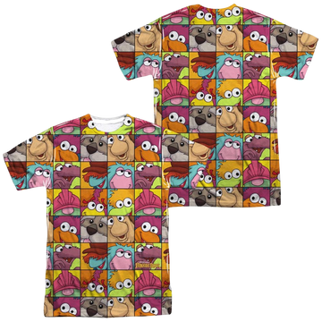 Fraggle Rock Character Squares Men's All Over Print T-Shirt Men's All-Over Print T-Shirt Fraggle Rock