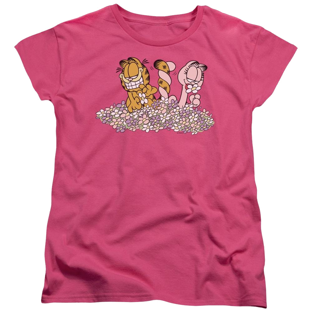 Garfield Chicks Dig Flowers - Women's T-Shirt Women's T-Shirt Garfield