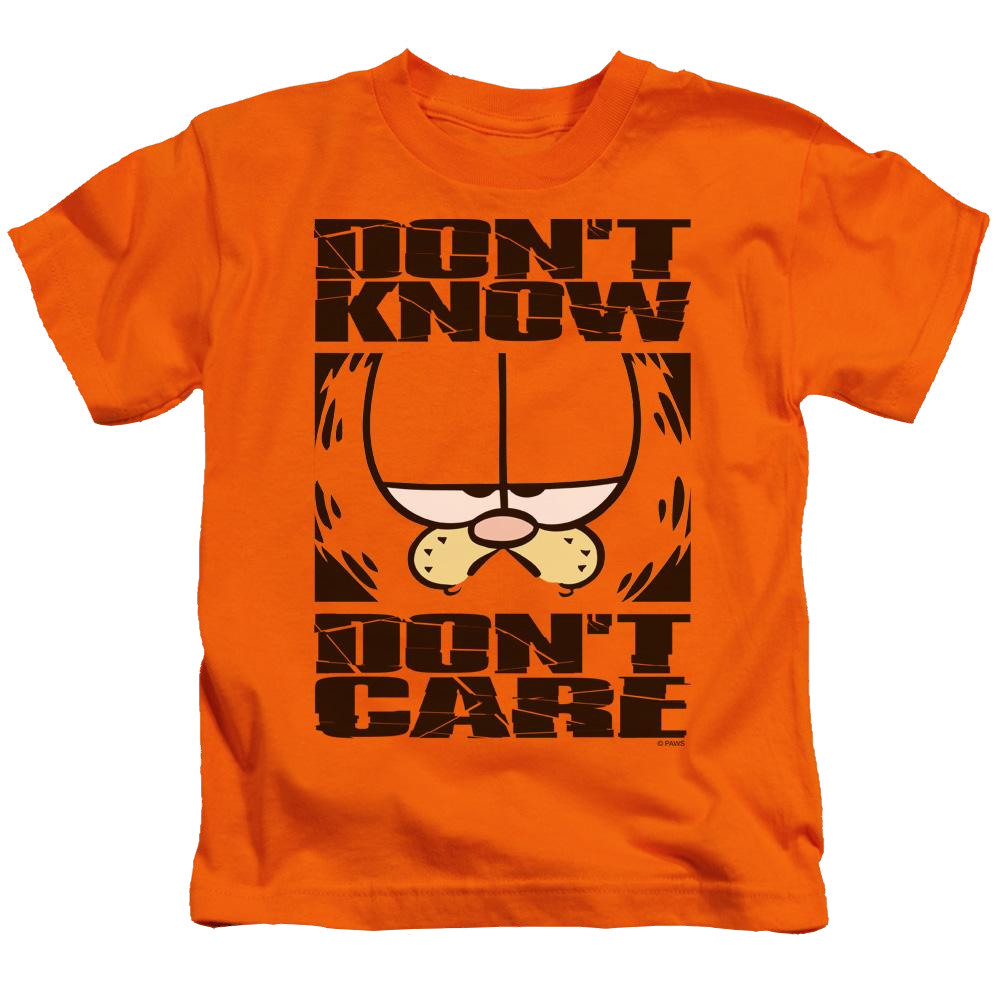 Garfield Dont Know Dont Care - Kid's T-Shirt (Ages 4-7) Kid's T-Shirt (Ages 4-7) Garfield