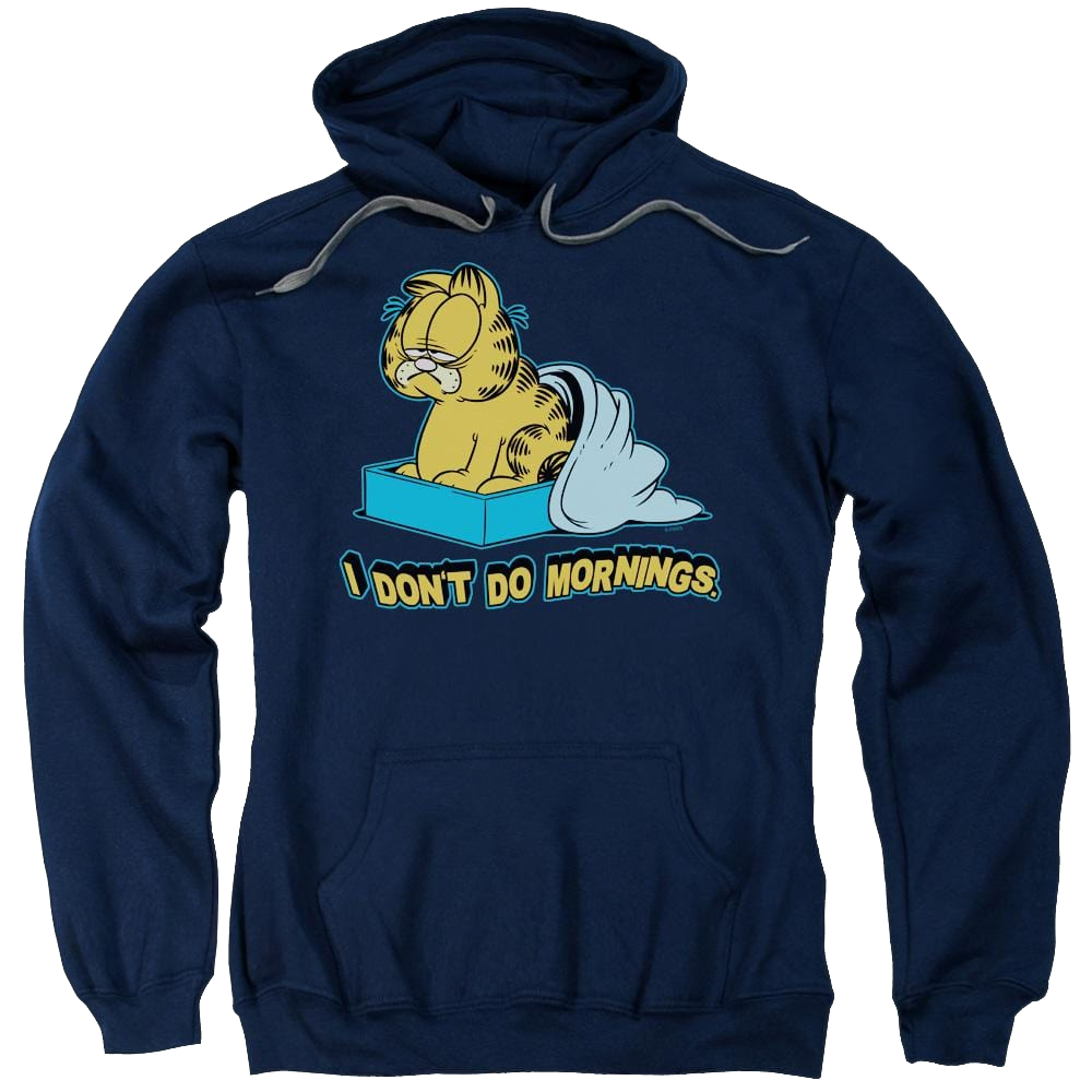 Garfield I Don't Do Mornings - Pullover Hoodie Pullover Hoodie Garfield