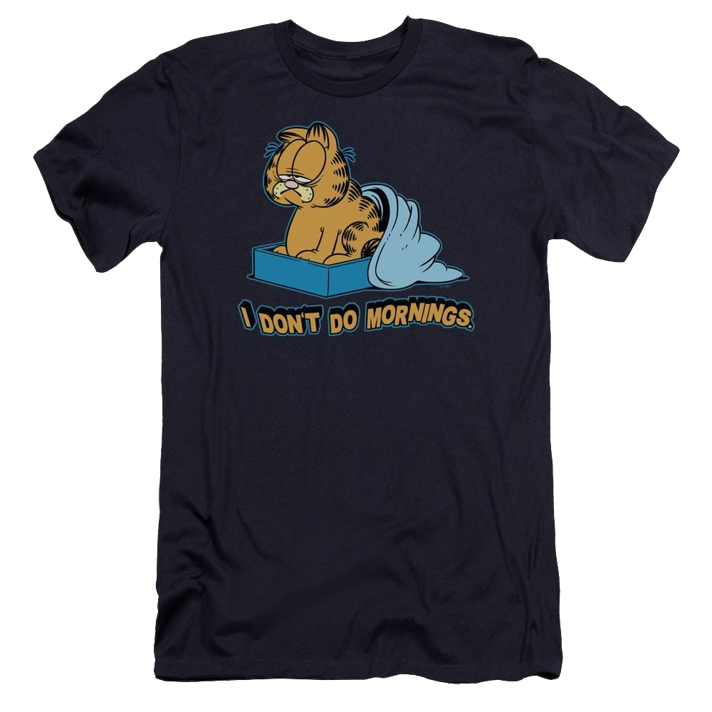 Garfield I Dont Do Mornings - Men's Premium Slim Fit T-Shirt Men's Premium Slim Fit T-Shirt Garfield