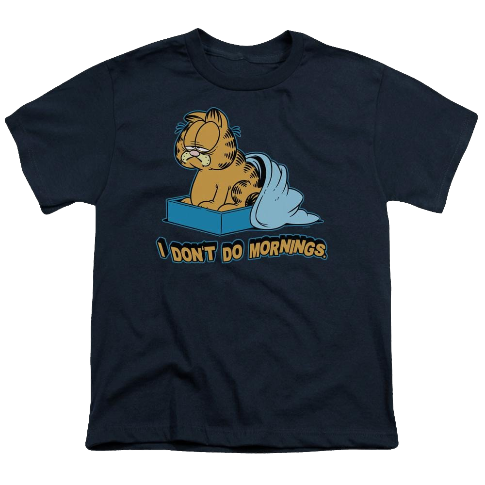 Garfield I Dont Do Mornings - Youth T-Shirt (Ages 8-12) Youth T-Shirt (Ages 8-12) Garfield