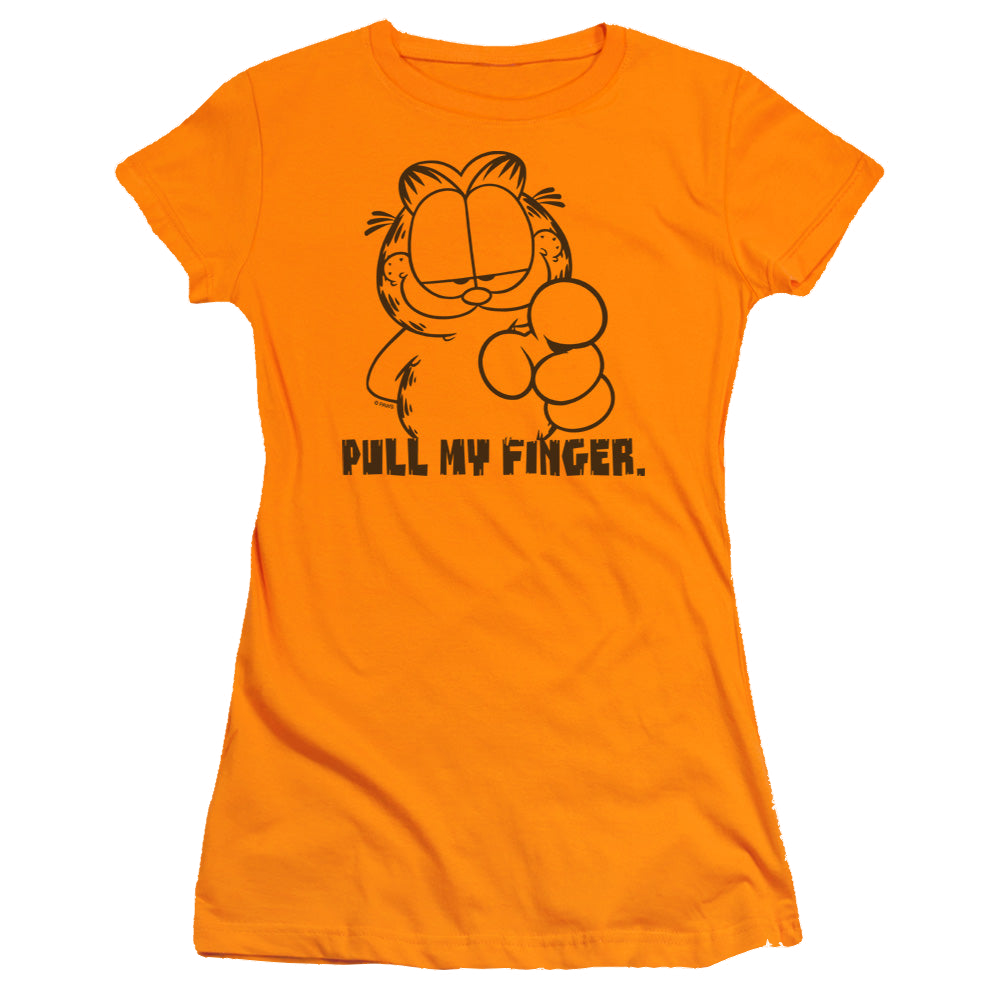 Garfield Pull My Finger - Juniors T-Shirt Juniors T-Shirt Garfield