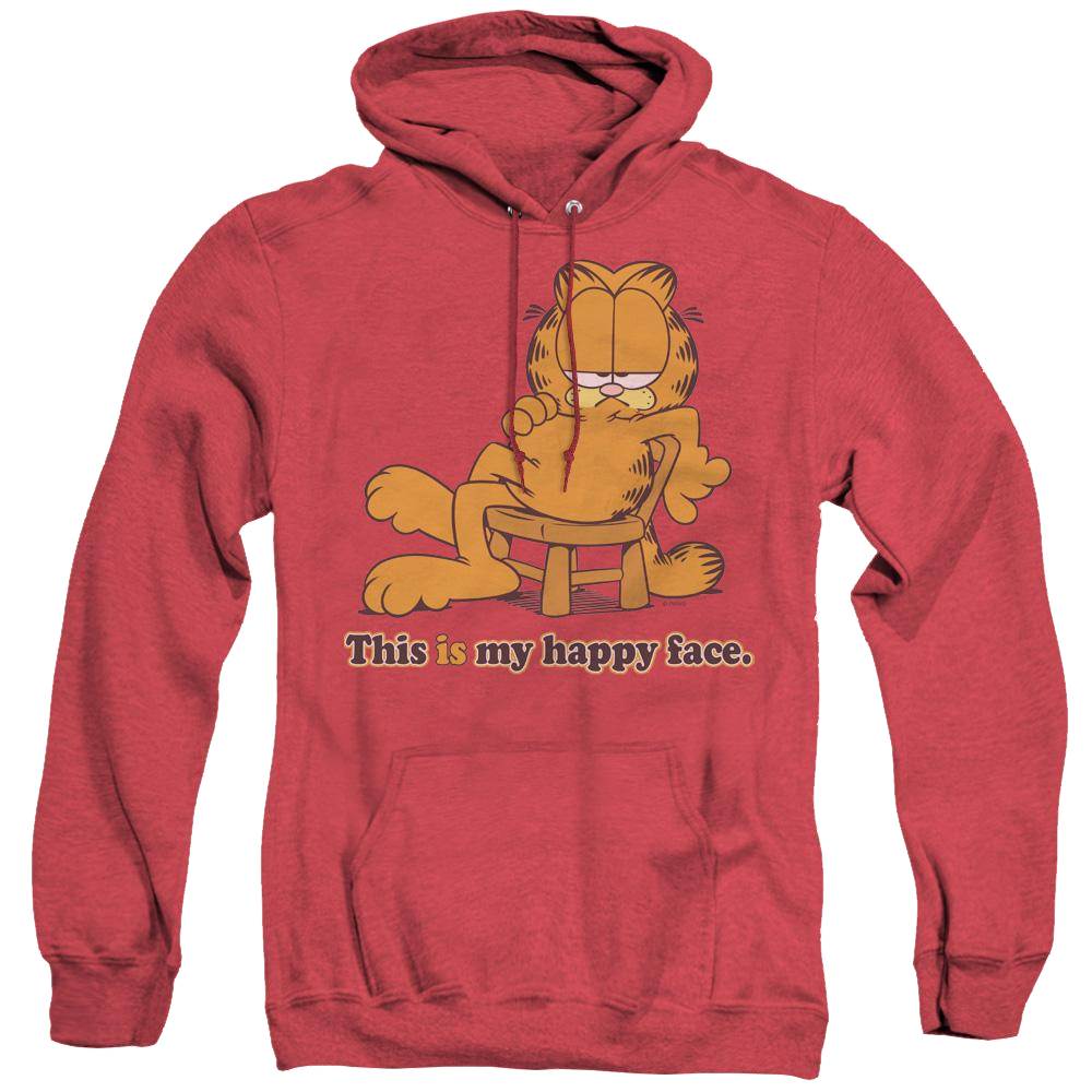 Garfield Happy Face - Heather Pullover Hoodie Heather Pullover Hoodie Garfield