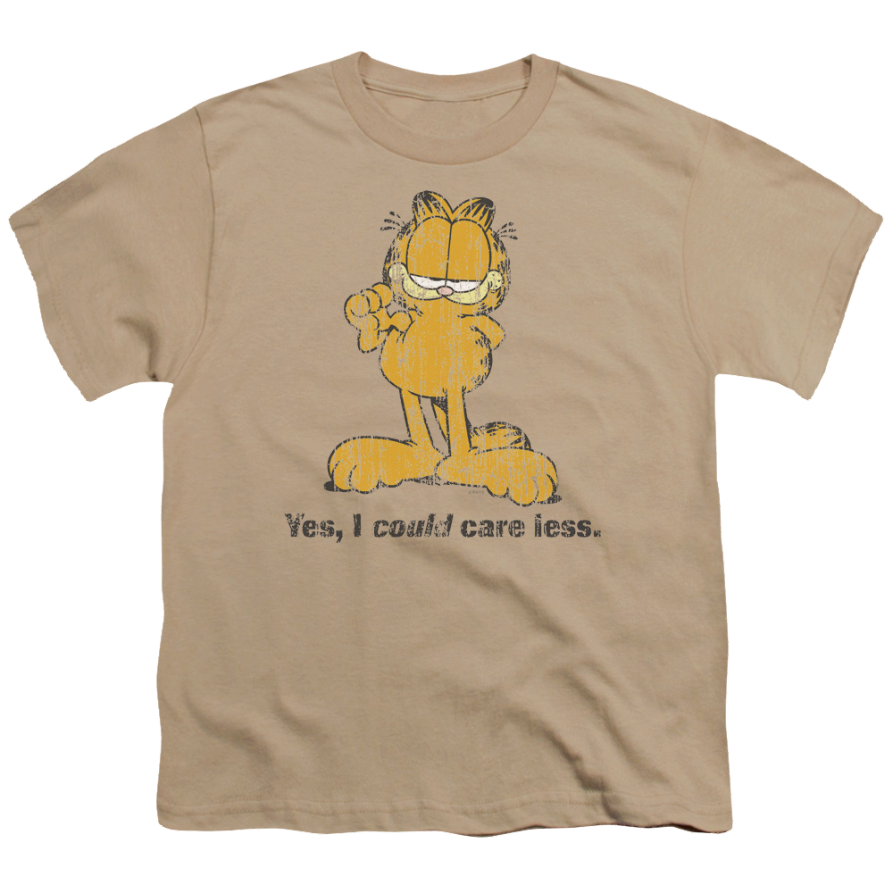 Garfield Yes I Could Care Less - Youth T-Shirt (Ages 8-12) Youth T-Shirt (Ages 8-12) Garfield