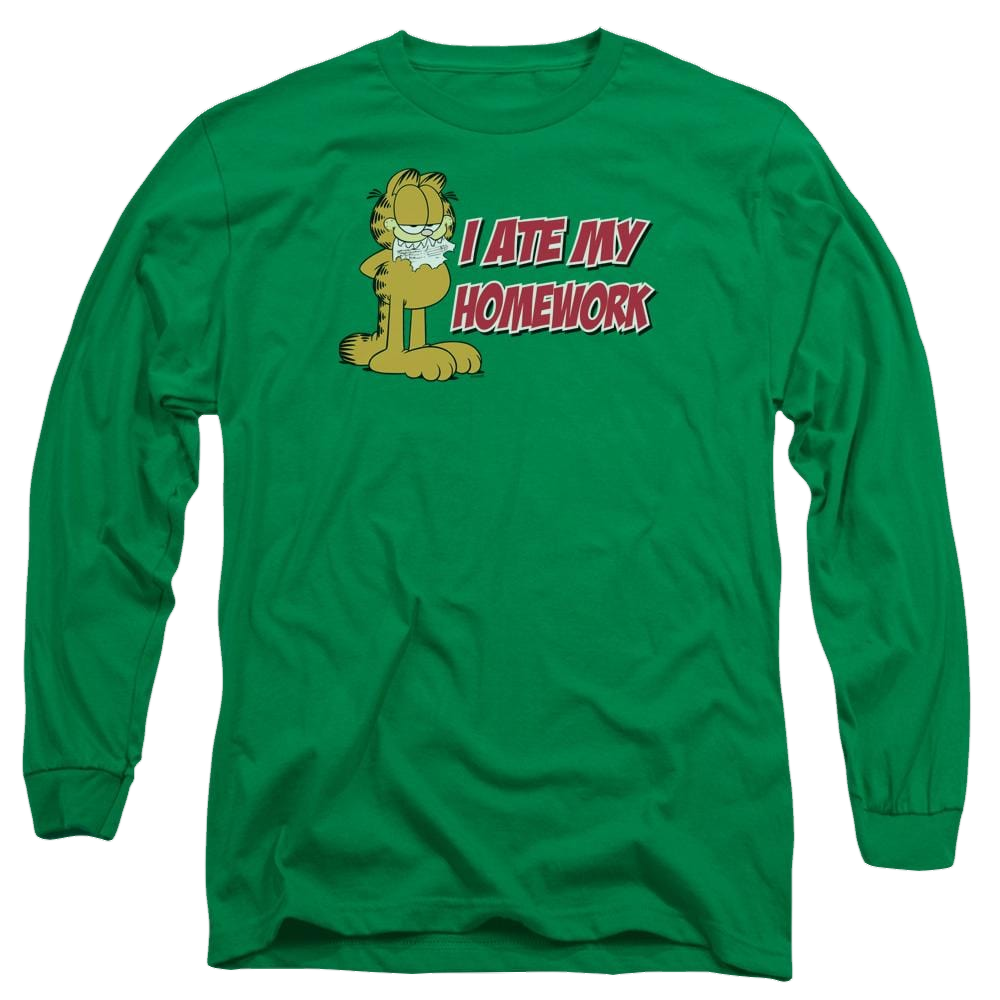 Garfield I Ate My Homework - Men's Long Sleeve T-Shirt Men's Long Sleeve T-Shirt Garfield