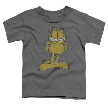 Charcoal toddler t-shirt with Garfield Big Ol Cat graphic