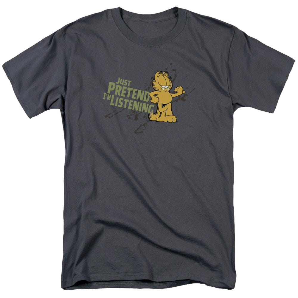 Garfield Just Pretend Im Listening - Men's Regular Fit T-Shirt Men's Regular Fit T-Shirt Garfield