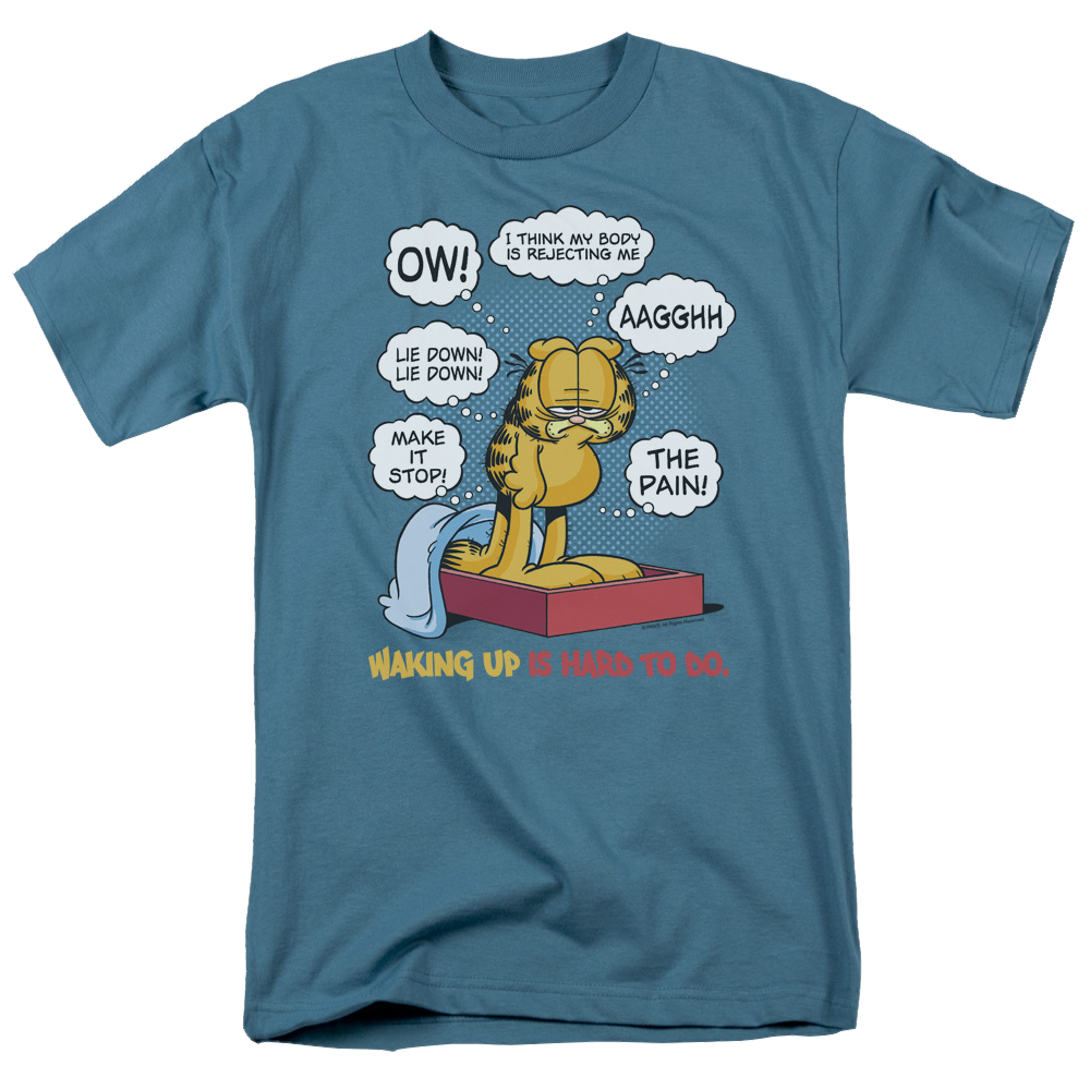 Garfield Waking Up Is Hard To Do - Men's Regular Fit T-Shirt Men's Regular Fit T-Shirt Garfield