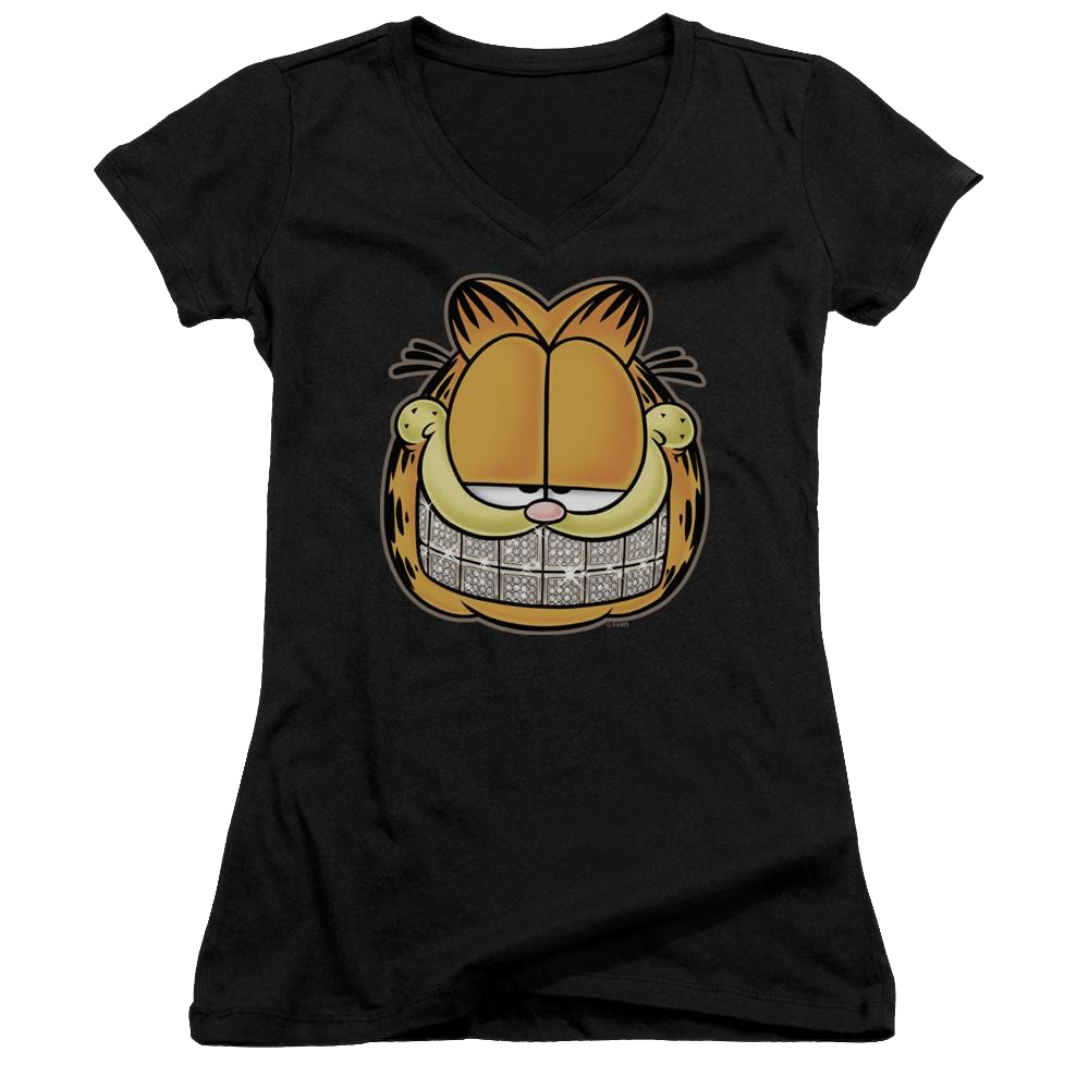 Garfield Nice Grill - Juniors V-Neck T-Shirt Juniors V-Neck T-Shirt Garfield