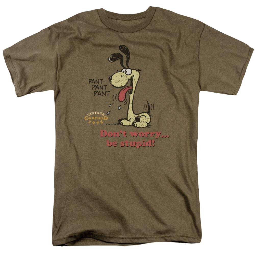 Garfield Dont Worry Be Stupid - Men's Regular Fit T-Shirt Men's Regular Fit T-Shirt Garfield