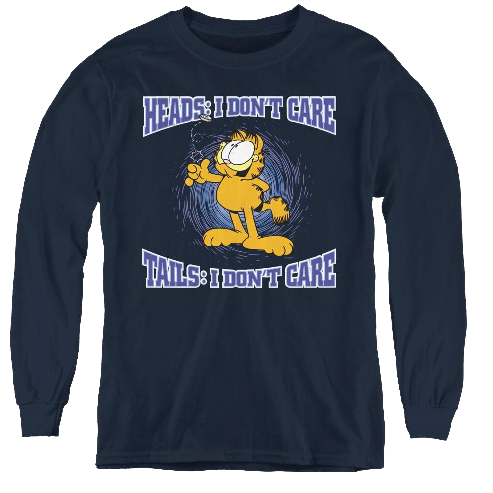 Garfield Heads Or Tails - Youth Long Sleeve T-Shirt Youth Long Sleeve T-Shirt Garfield