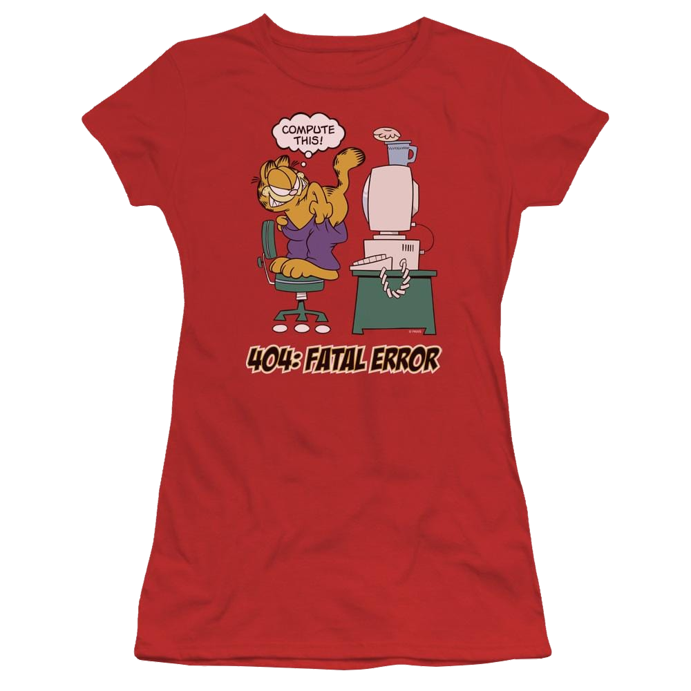 Garfield Compute This - Juniors T-Shirt Juniors T-Shirt Garfield