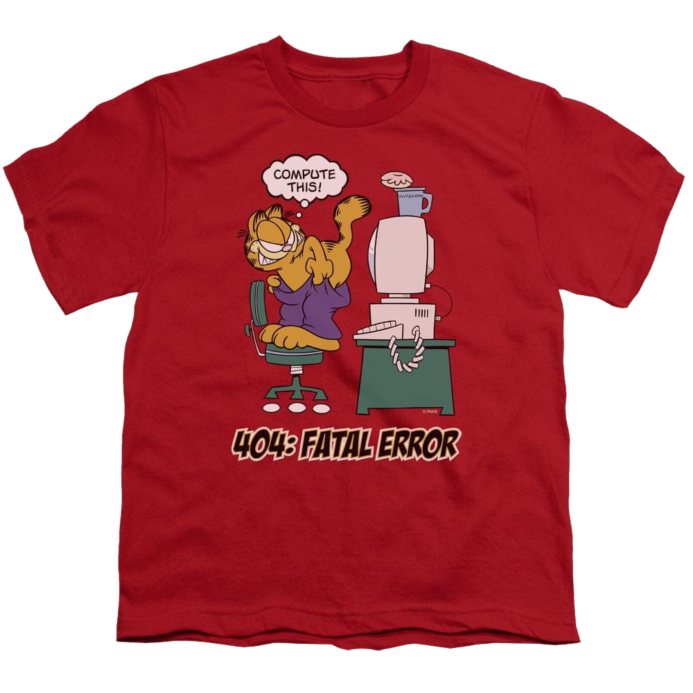 Garfield Compute This - Youth T-Shirt (Ages 8-12) Youth T-Shirt (Ages 8-12) Garfield
