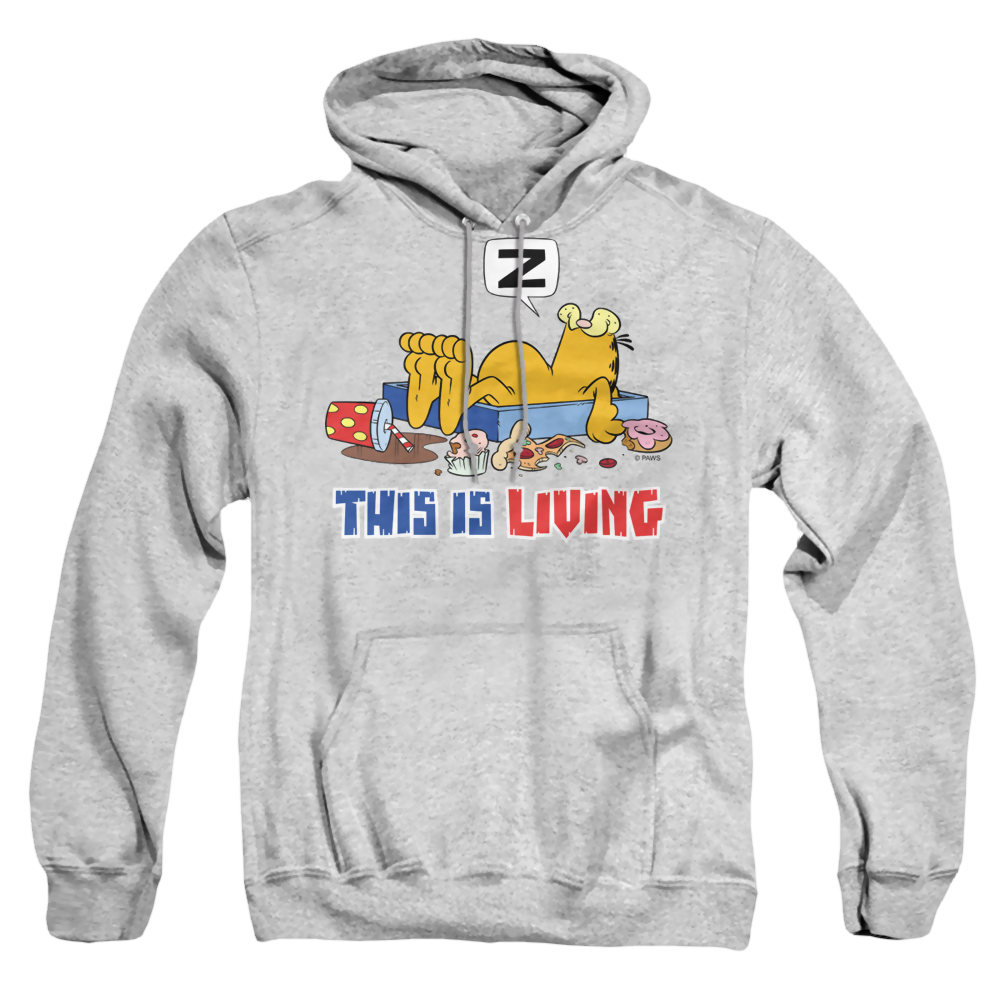 Garfield This Is Living - Pullover Hoodie Pullover Hoodie Garfield
