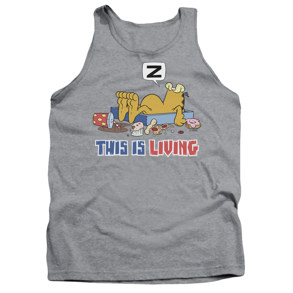 Garfield This Is Living Men's Tank Men's Tank Garfield