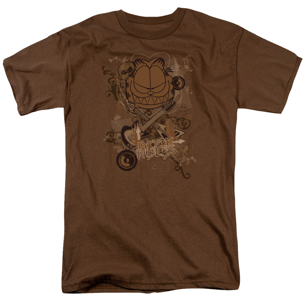 Garfield Rock Rules - Men's Regular Fit T-Shirt Men's Regular Fit T-Shirt Garfield