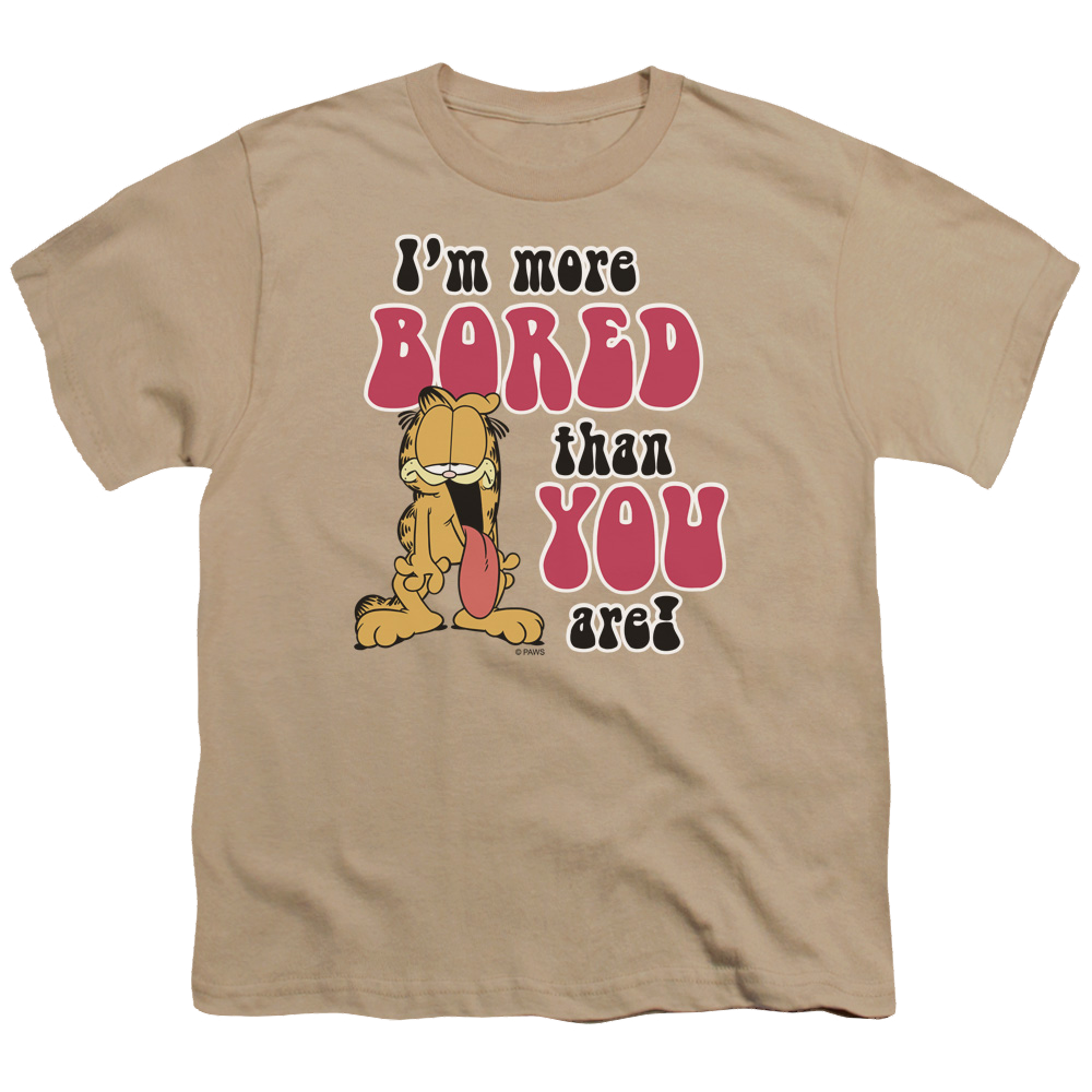 Garfield More Bored - Youth T-Shirt (Ages 8-12) Youth T-Shirt (Ages 8-12) Garfield