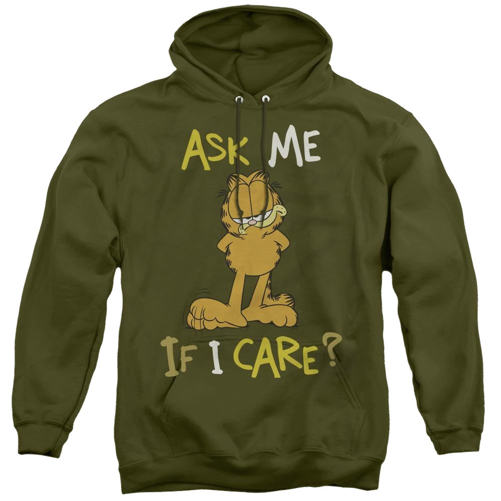 Garfield Ask Me If I Care - Pullover Hoodie Pullover Hoodie Garfield
