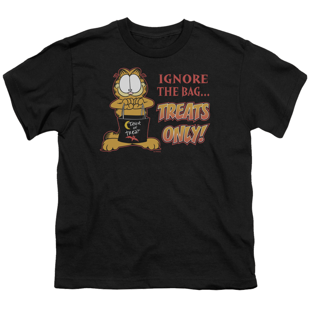 Garfield Treats Only - Youth T-Shirt (Ages 8-12) Youth T-Shirt (Ages 8-12) Garfield