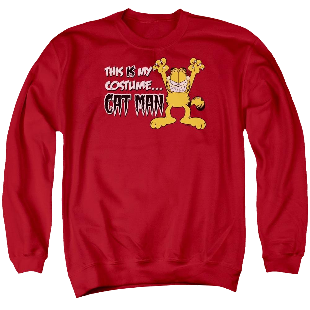 Garfield Cat Man - Men's Crewneck Sweatshirt Men's Crewneck Sweatshirt Garfield