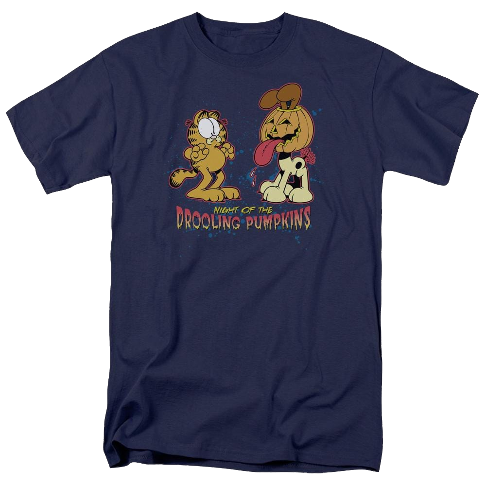 Garfield Drooling Pumpkins - Men's Regular Fit T-Shirt Men's Regular Fit T-Shirt Garfield