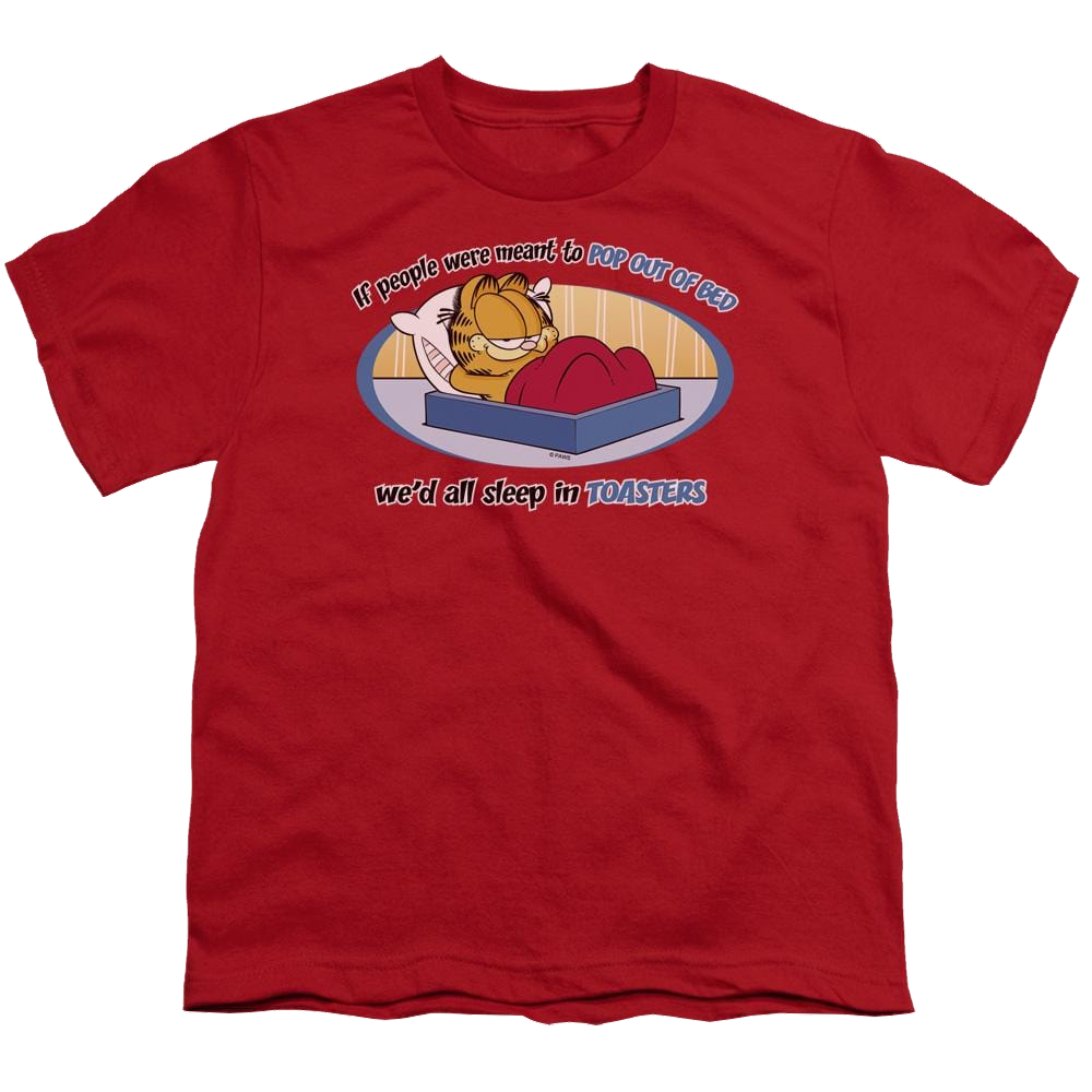 Garfield Pop Out Of Bed - Youth T-Shirt (Ages 8-12) Youth T-Shirt (Ages 8-12) Garfield
