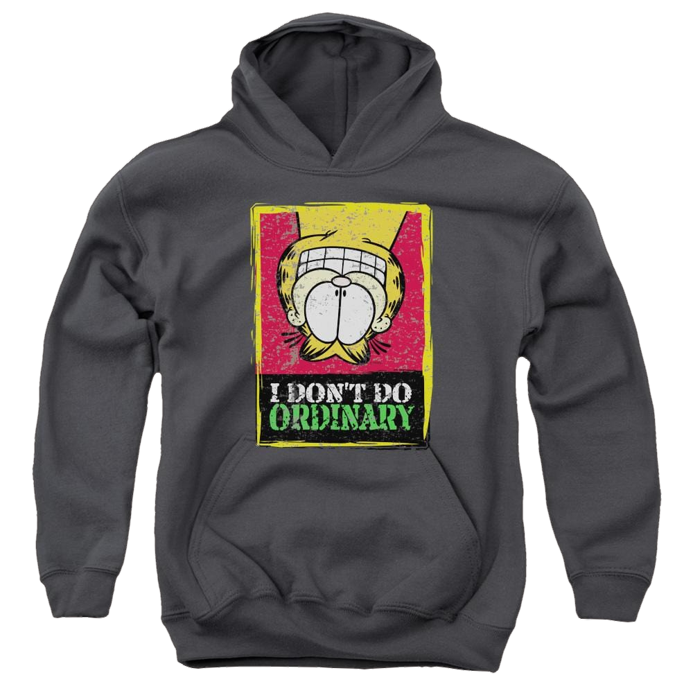 Garfield I Dont Do Ordinary - Youth Hoodie (Ages 8-12) Youth Hoodie (Ages 8-12) Garfield