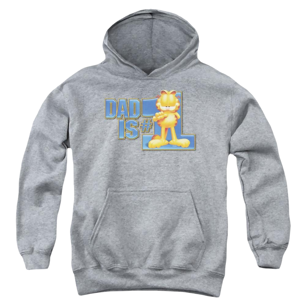 Garfield Dad Is Number One - Youth Hoodie (Ages 8-12) Youth Hoodie (Ages 8-12) Garfield