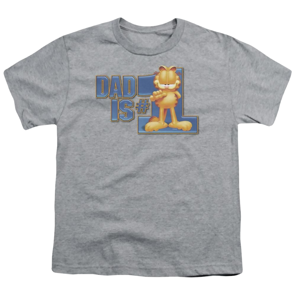 Garfield Dad Is Number One - Youth T-Shirt (Ages 8-12) Youth T-Shirt (Ages 8-12) Garfield