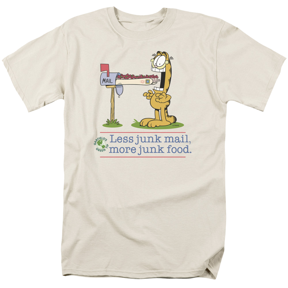 Garfield Less Junk Mail - Men's Regular Fit T-Shirt Men's Regular Fit T-Shirt Garfield