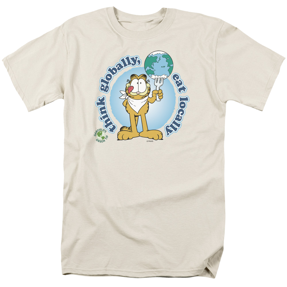 Garfield Think Globally - Men's Regular Fit T-Shirt Men's Regular Fit T-Shirt Garfield